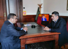 13 February 2020 The Head of PFG with Cuba Prof. Dr Ljubisa Stojmirovic in meeting with Cuban Ambassador to Serbia H.E. Gustavo Trista del Todo